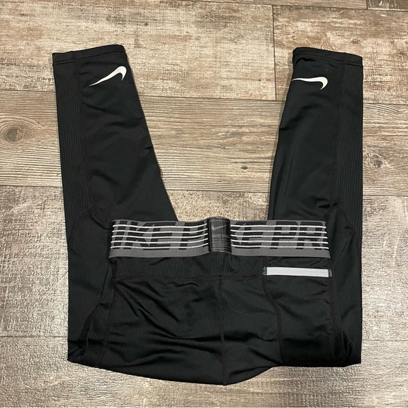 Nike Pro 3/4‎ length Hypercool Compression Tights Men’s Size Small - Picture 3 of 5